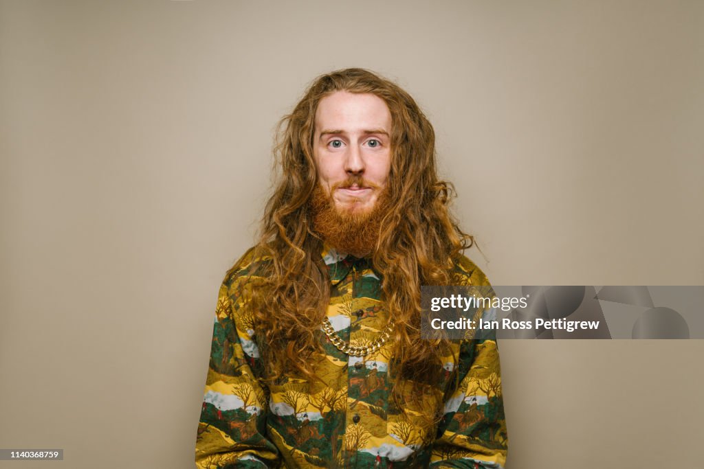 Young Bearded Hipster with beard