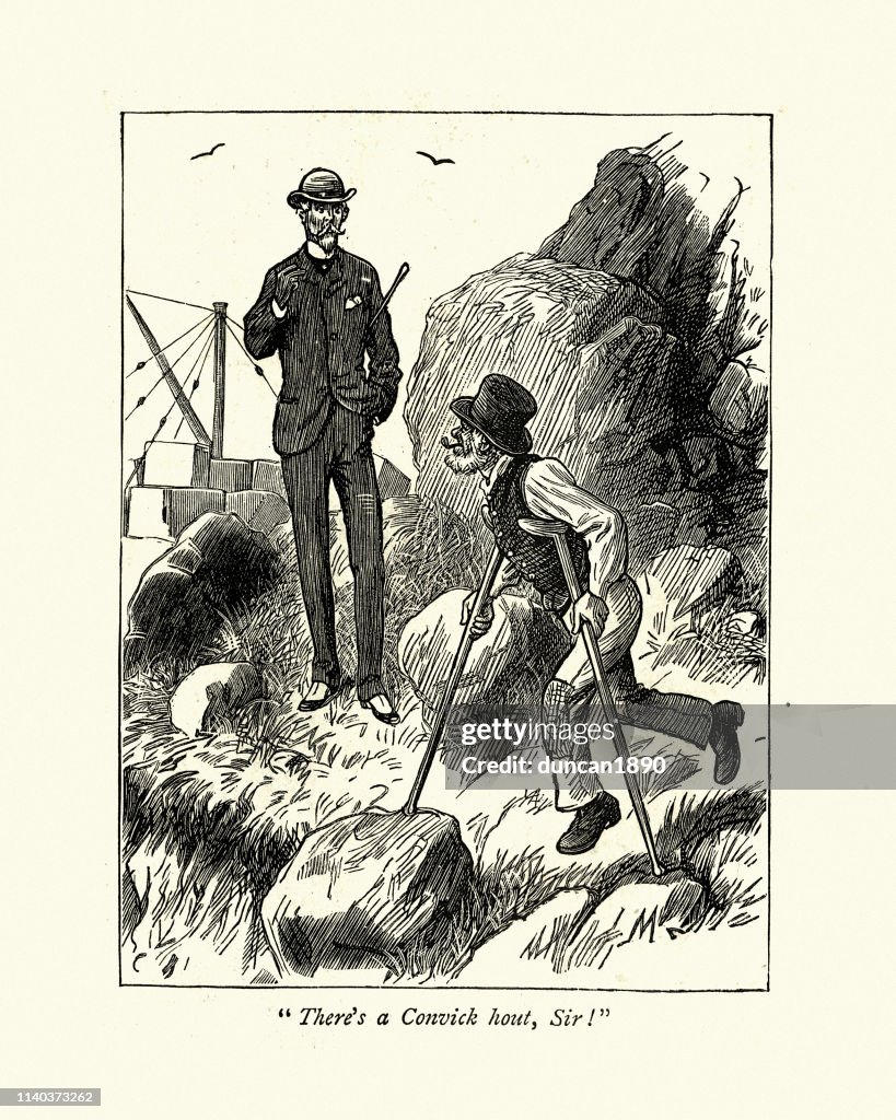 Victorian tourist warned about an escaped convict, 1884
