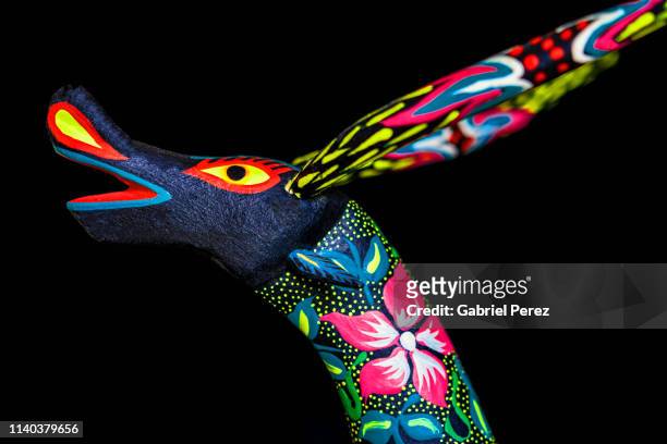 an oaxacan alebrijes - alebrije stock pictures, royalty-free photos & images