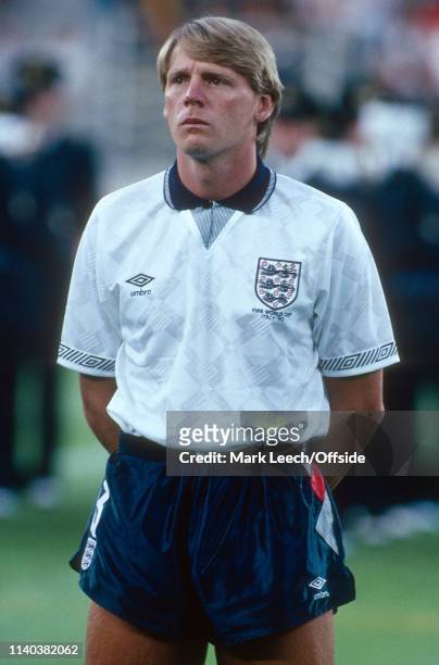 July 1990 - West Germany v England - FIFA World Cup Semi-Final - Stadio delle Alpi - Stuart Pearce of England. -