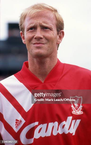 July 1991 - Dundalk v Liverpool - Pre-season Friendly - Dundalk - Mark Wright of Liverpool. -