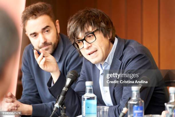 Luis Piedrahita attends EMHU press conference at Colon Theatre on April 4, 2019 in A Coruna, Spain.