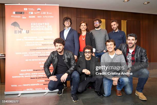 Luis Piedrahita attends EMHU press conference at Colon Theatre on April 4, 2019 in A Coruna, Spain.