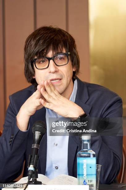 Luis Piedrahita attends EMHU press conference at Colon Theatre on April 4, 2019 in A Coruna, Spain.