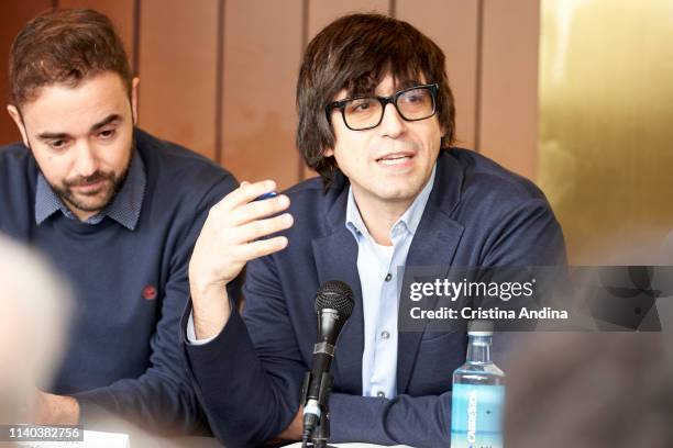 Luis Piedrahita attends EMHU press conference at Colon Theatre on April 4, 2019 in A Coruna, Spain.