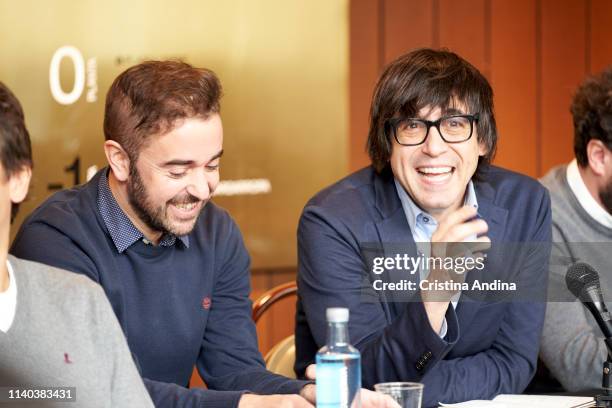 Luis Piedrahita attends EMHU press conference at Colon Theatre on April 4, 2019 in A Coruna, Spain.