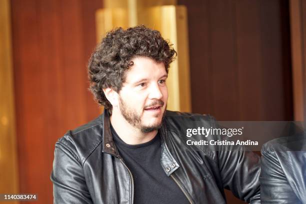 Xosé Antonio Tourinán attends EMHU press conference at Colon Theatre on April 4, 2019 in A Coruna, Spain.