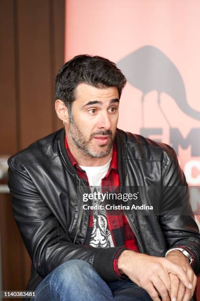 David Amor attends EMHU press conference at Colon Theatre on April 4, 2019 in A Coruna, Spain.