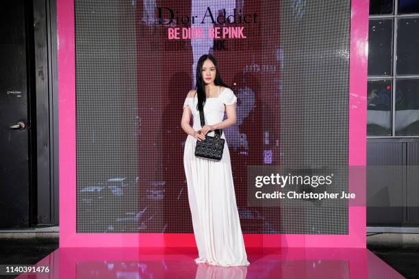 Min Hyo Rin attends Dior Addict Stellar Shine launch at Layers 57 on April 04, 2019 in Seoul, South Korea.