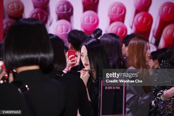 General view at Dior Addict Stellar Shine launch at Layers 57 on April 04, 2019 in Seoul, South Korea.