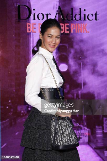 Paula Verhoeven attends Dior Addict Stellar Shine launch at Layers 57 on April 04, 2019 in Seoul, South Korea.