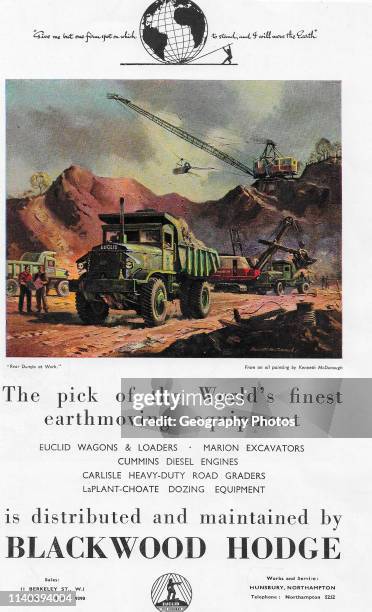 Blackwood Hodge earthmoving equipment advert advertising in Country Life magazine UK 1951.