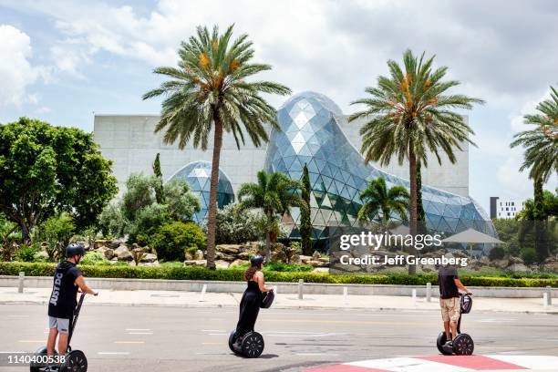 Florida, St. Petersburg, Salvador Dali Museum with Segway Tourists.