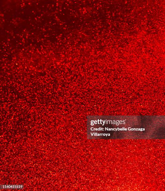 sparkling red - red glitter stock-fotos und bilder