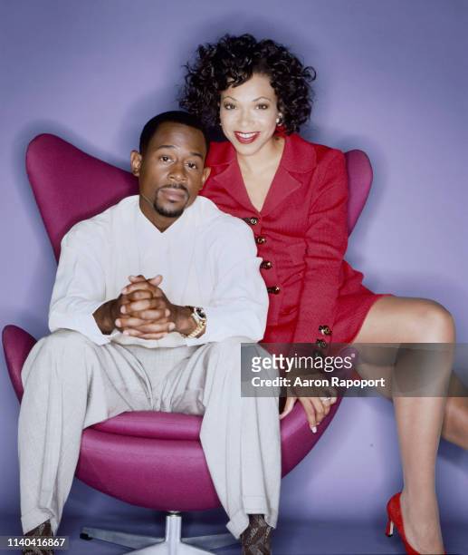 Actors Martin Lawrence and Tisha Campbell of the tv show Martin pose for a portrait in Los Angeles, California.