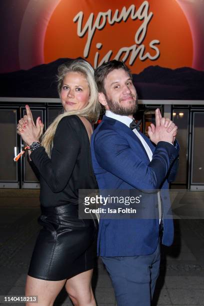 World champion Julia Dorny and Peter Schmidt attend the annual Young Icons Award at Kosmos on April 30, 2019 in Berlin, Germany.