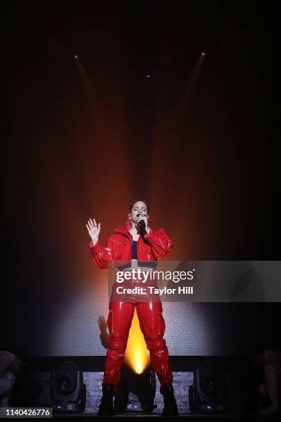 Rosalia performs at Webster Hall on April 30, 2019 in New York City.