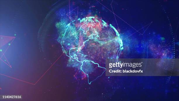 global communication concept. technological abstract background - global business stock pictures, royalty-free photos & images