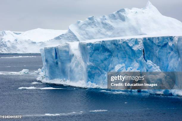 Icebergs Weddell Sea near Snow Hill Island, Antarctica.