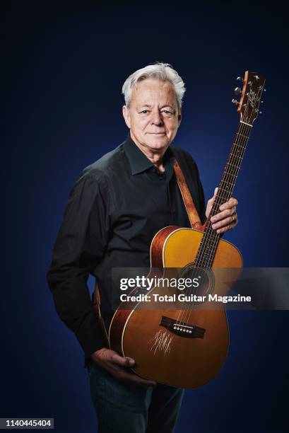 Portrait of Australian musician and fingerstyle guitarist Tommy Emmanuel, photographed in Bath, England on May 22, 2018.