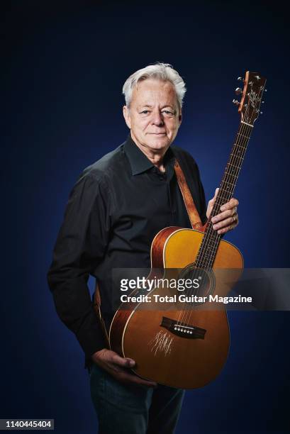 Portrait of Australian musician and fingerstyle guitarist Tommy Emmanuel, photographed in Bath, England on May 22, 2018.