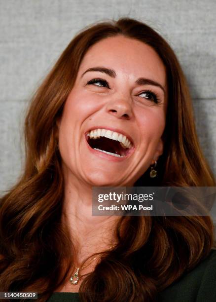 Catherine, Duchess of Cambridge officially opens the new Centre of Excellence at the Anna Freud Centre on May 1, 2019 in London, England. The Duchess...