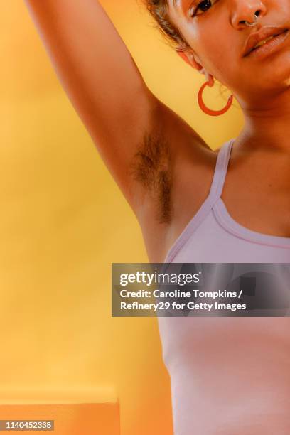 closeup of a woman's armpit - armpit hair woman stock pictures, royalty-free photos & images