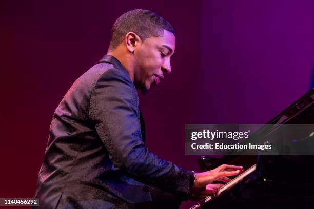 On piano with Monterey Jazz Festival ON TOUR performing at the 61st Monterey Jazz Festival, Monterey, California.