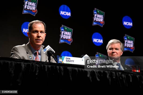 Senior Vice President of Basketball for the NCAA Photos via Getty Images Dan Gavitt and President of the National Collegiate Athletic Association...