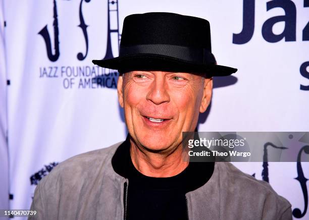 Bruce Willis attends the 17th Annual A Great Night In Harlem at The Apollo Theater on April 04, 2019 in New York City.