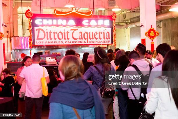 The home of Chefs Enrique Olvera and Daniela Soto-Innes new food stand at the Los Angeles Times Food Bowl Presents Mesamerica L.A & DFiesta at Grand...