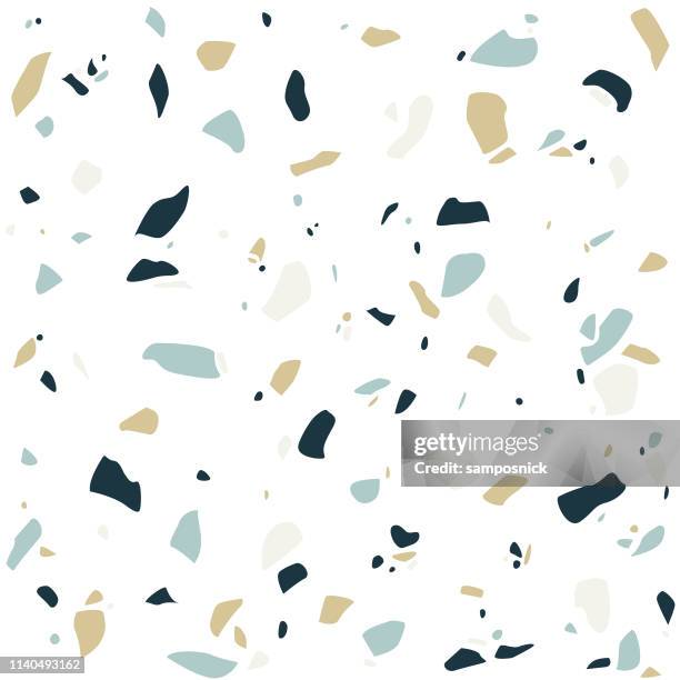 modern terrazzo stone seamless pattern - asbestos stock illustrations