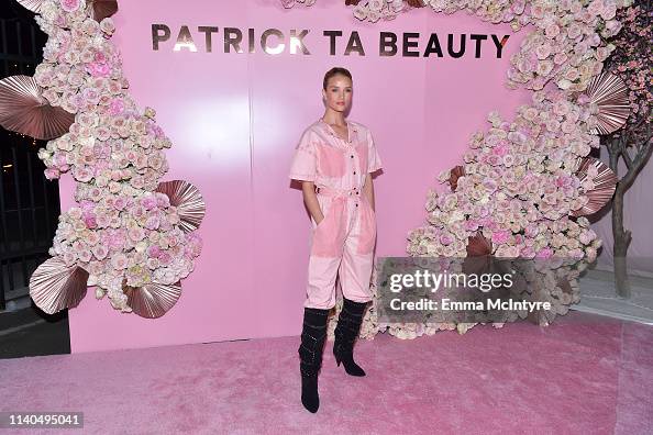 Rosie Huntington-Whiteley attends the launch of Patrick Ta's Beauty
