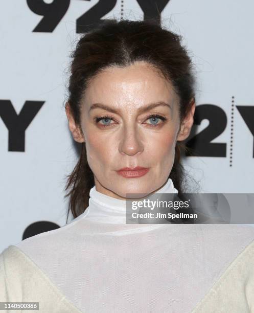 Actress Michelle Gomez attends a conversation for Netflix's "Chilling Adventures Of Sabrina" at the 92nd Street Y on April 04, 2019 in New York City.