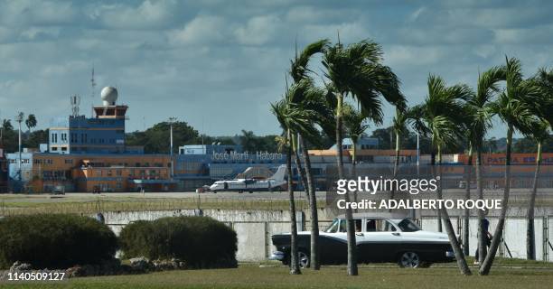 General view of Jose Marti International airport in Havana, on April 30, 2019. - Havana airport and the Cuban aviation company will be claimed in the...