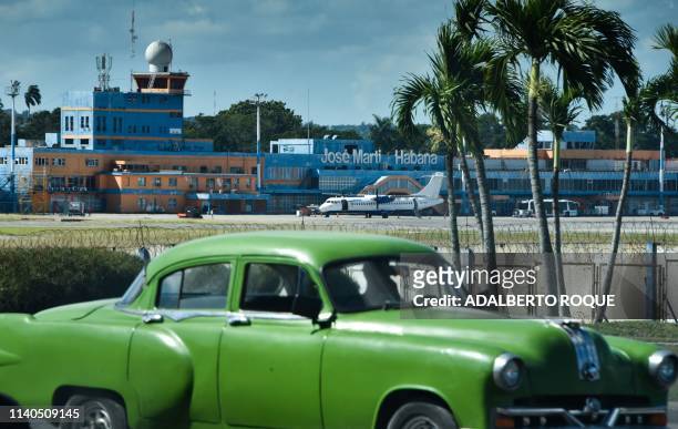 General view of Jose Marti International airport in Havana, on April 30, 2019. - Havana airport and the Cuban aviation company will be claimed in the...