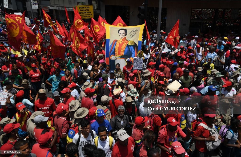 VENEZUELA-CRISIS-MADURO-SUPPORTERS-MAY DAY