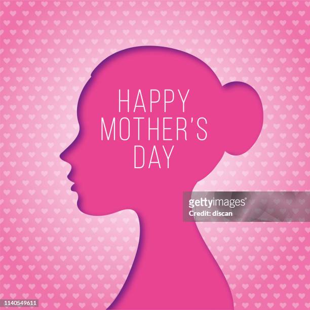 happy mother's day greeting card. - mother's day stock illustrations