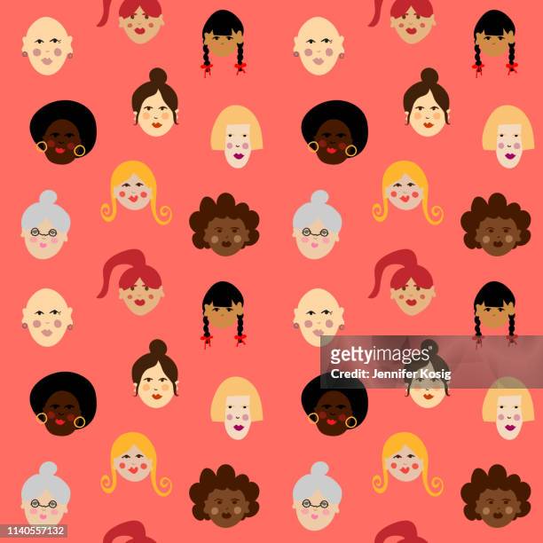 Seamless women diversity pattern