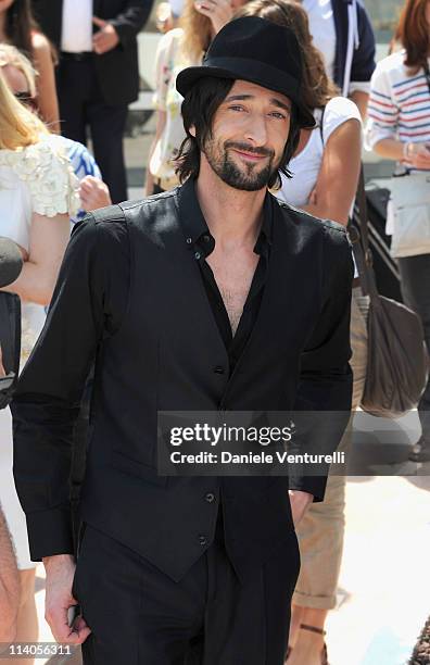 Actor Adrien Brody attends the "Midnight In Paris" Photocall at the Palais des Festivals during the 64th Cannes Film Festival on May 11, 2011 in...