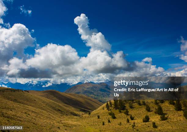 Clouds over the mountains, Cuzcoarea, Peru on May 24, 2013 in Cuzco, Peru.