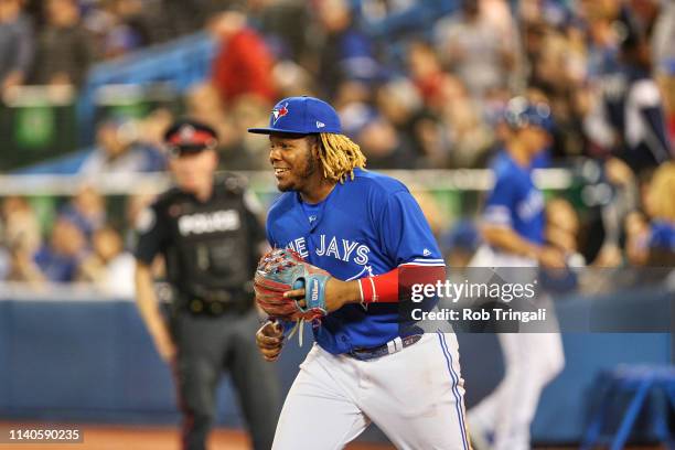 Toronto Blue Jays Vladimir Guerrero Jr. During game vs Oakland Athletics at Rogers Centre. Toronto, Ontario Canada 4/28/2019 CREDIT: Rob Tringali