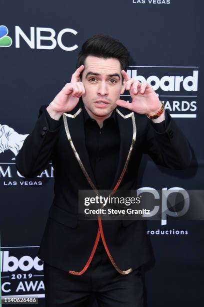 Brendon Urie attends the 2019 Billboard Music Awards at MGM Grand Garden Arena on May 1, 2019 in Las Vegas, Nevada.