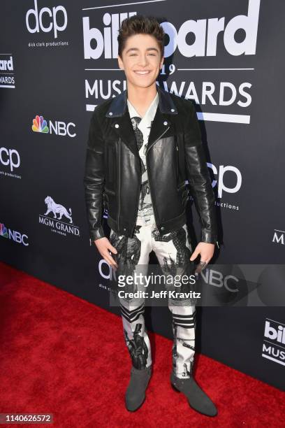 Asher Angel attends the 2019 Billboard Music Awards at MGM Grand Garden Arena on May 1, 2019 in Las Vegas, Nevada.