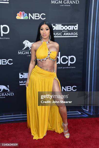 Cardi B attends the 2019 Billboard Music Awards at MGM Grand Garden Arena on May 1, 2019 in Las Vegas, Nevada.