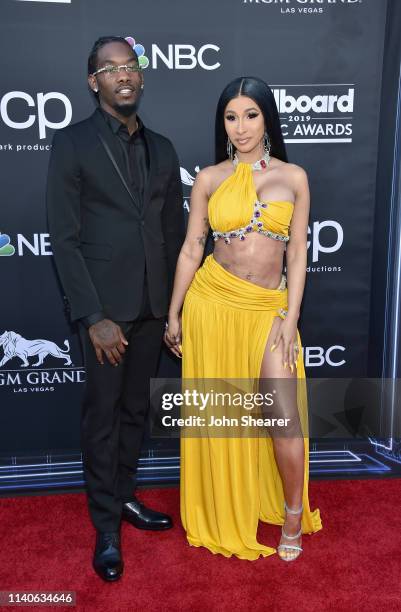 Offset of Migos and Cardi B attend the 2019 Billboard Music Awards at MGM Grand Garden Arena on May 1, 2019 in Las Vegas, Nevada.