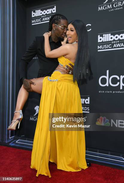 Offset of Migos and Cardi B attend the 2019 Billboard Music Awards at MGM Grand Garden Arena on May 1, 2019 in Las Vegas, Nevada.