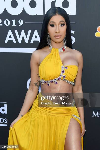 Cardi B attends the 2019 Billboard Music Awards at MGM Grand Garden Arena on May 1, 2019 in Las Vegas, Nevada.