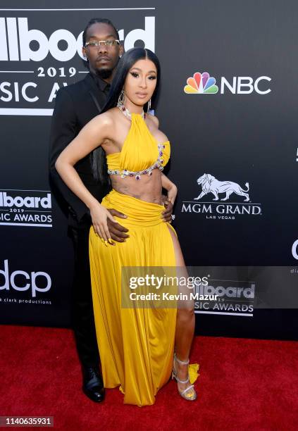 Offset of Migos and Cardi B attend the 2019 Billboard Music Awards at MGM Grand Garden Arena on May 1, 2019 in Las Vegas, Nevada.