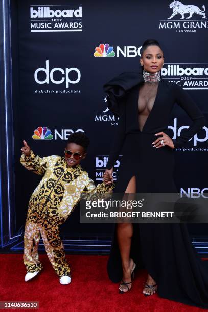 Singer Ciara and her son Future Zahir Wilburn attend the 2019 Billboard Music Awards at the MGM Grand Garden Arena on May 1 in Las Vegas, Nevada.